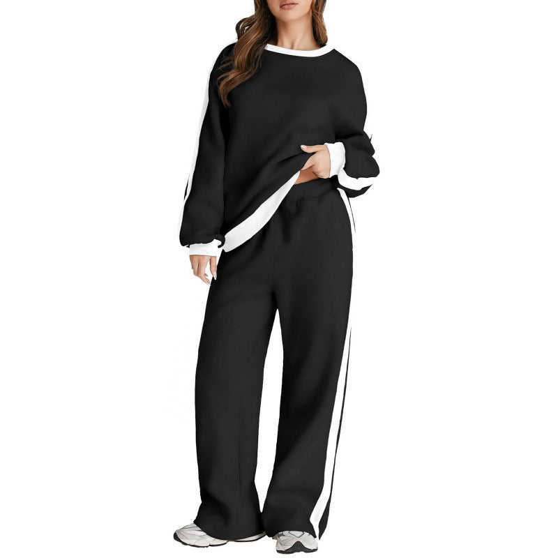 Leisure Color Matching Long Sleeve set