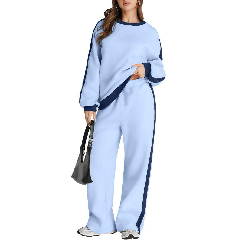 Leisure Color Matching Long Sleeve set