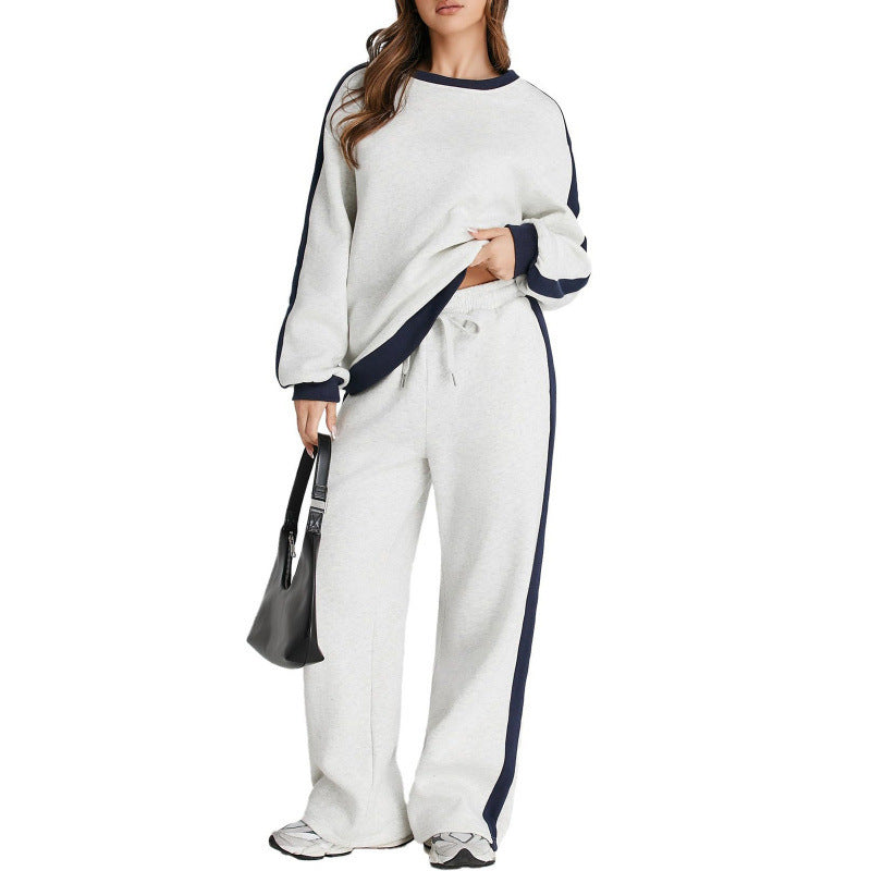 Leisure Color Matching Long Sleeve set
