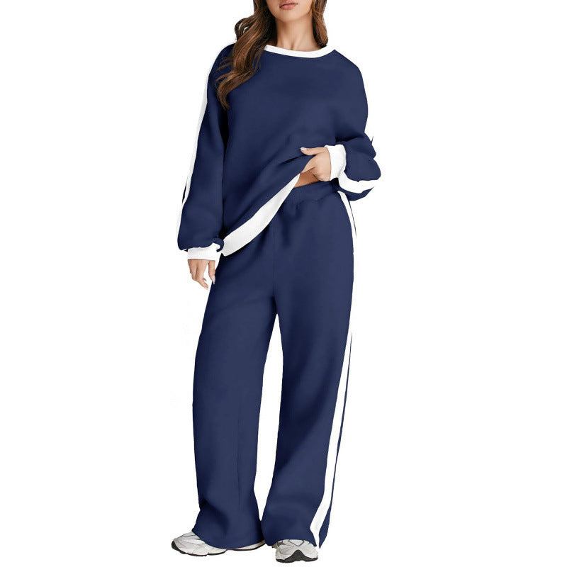 Leisure Color Matching Long Sleeve set