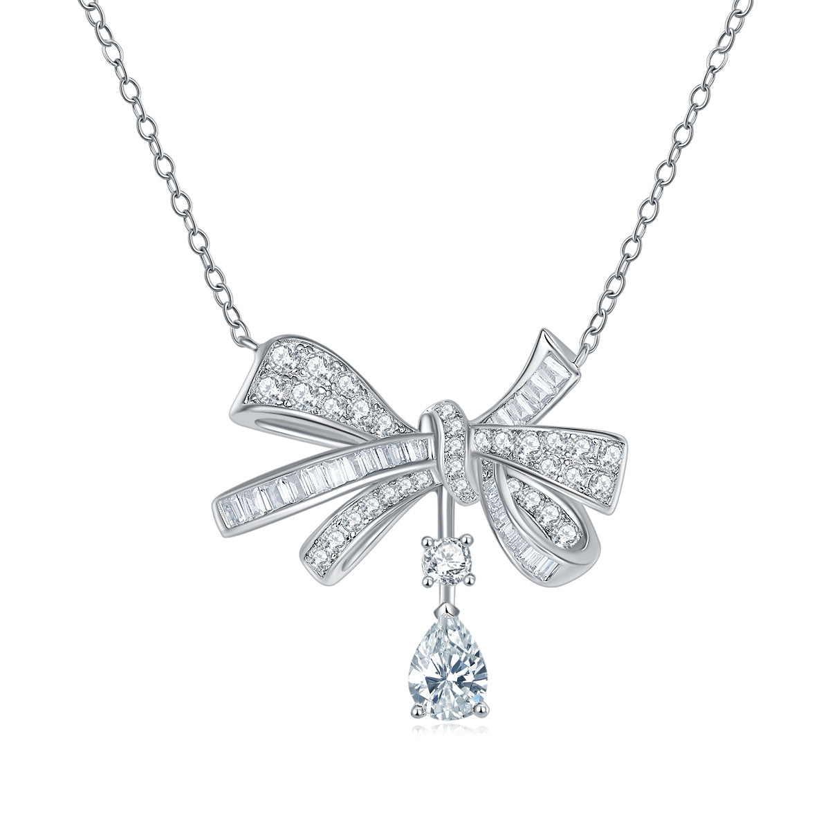 A Fashionable, Luxurious Jewelry Pendant Set with Moissanite 925 Sterling Silver