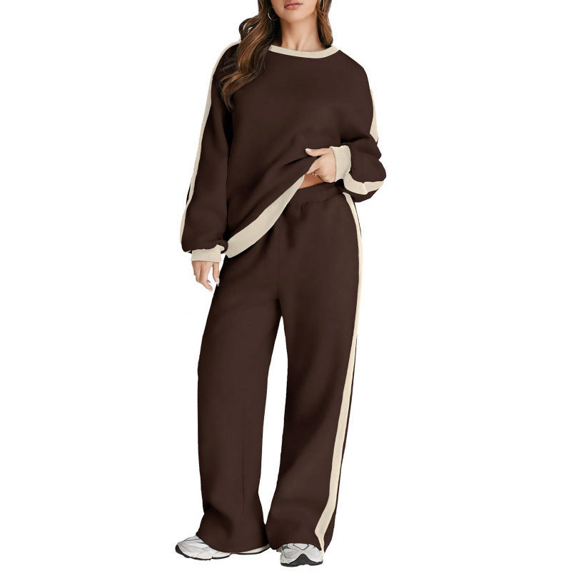 Leisure Color Matching Long Sleeve set