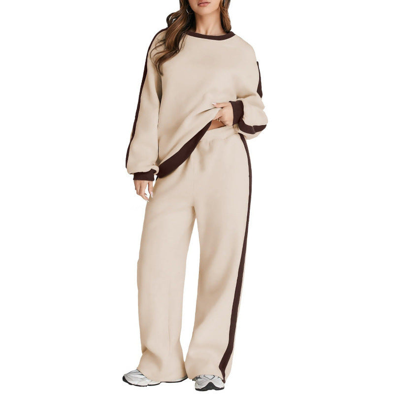 Leisure Color Matching Long Sleeve set