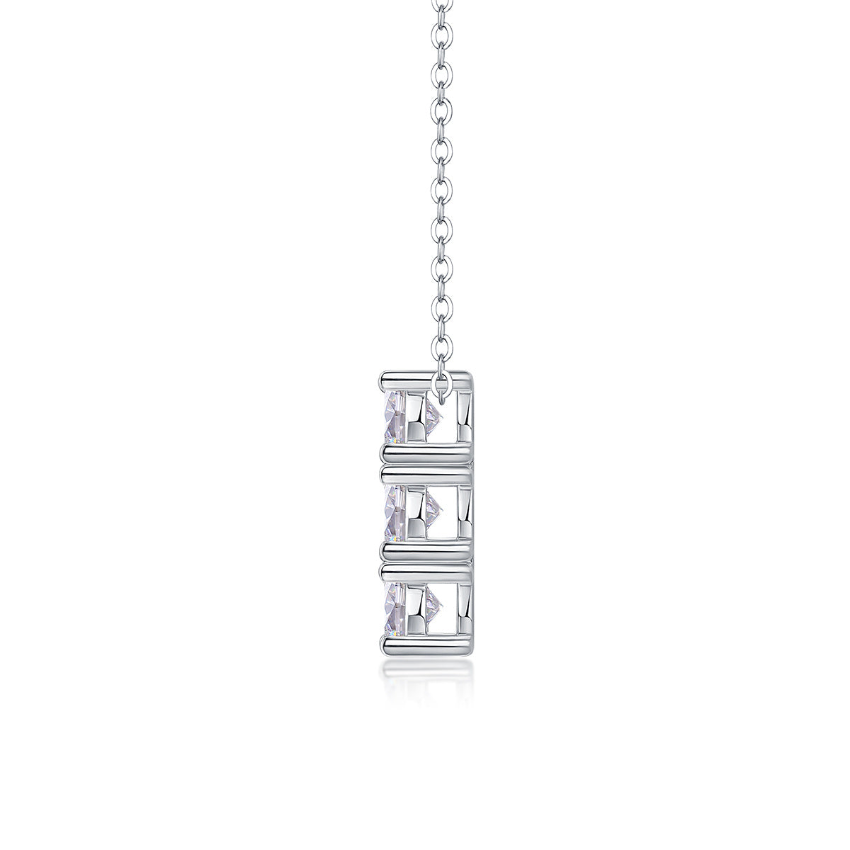 Pendant Set With 0.5-carat Moissanite Diamonds 925 Sterling Silver
