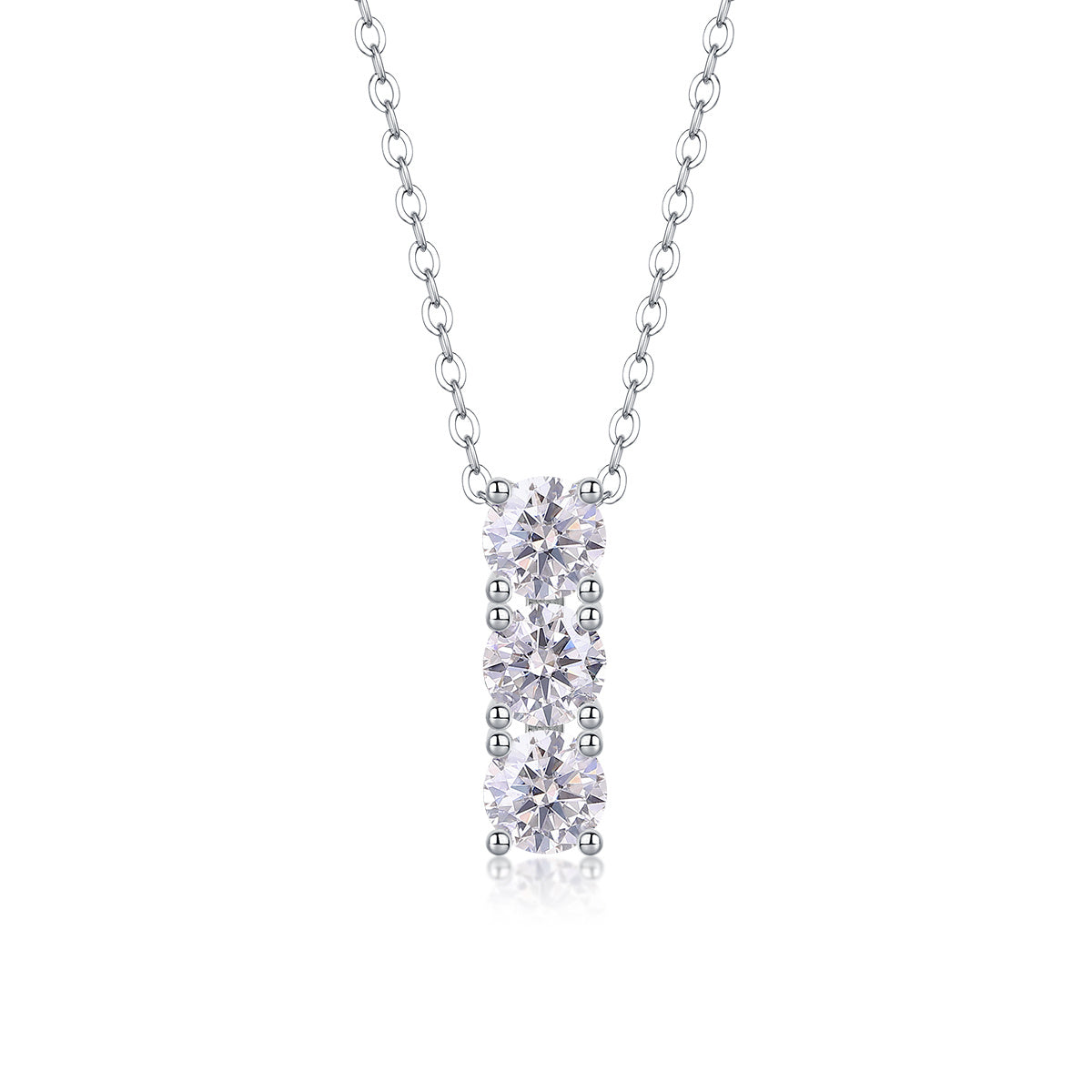 Pendant Set With 0.5-carat Moissanite Diamonds 925 Sterling Silver