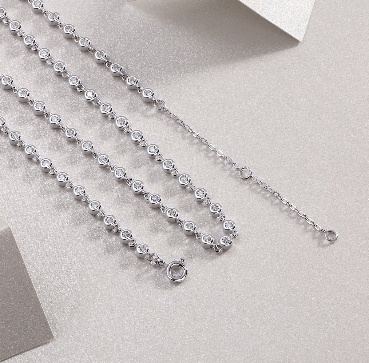 A Fashionable and Luxurious Necklace Set with Moissanite S925 Sterling Silver