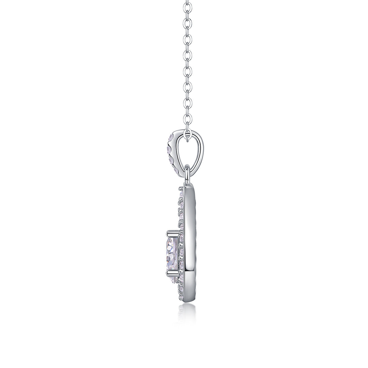 A Fashionable and Luxurious Set With 1-carat Moissanite Diamond 925 Sterling Silver